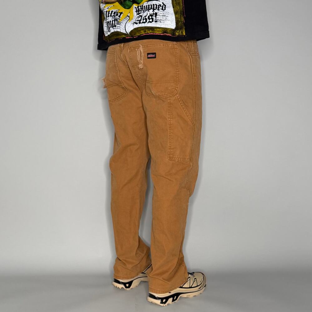 Vintage 90s Dickies Carpenter Pants 34x32 Regular Straight Fit Tan Work